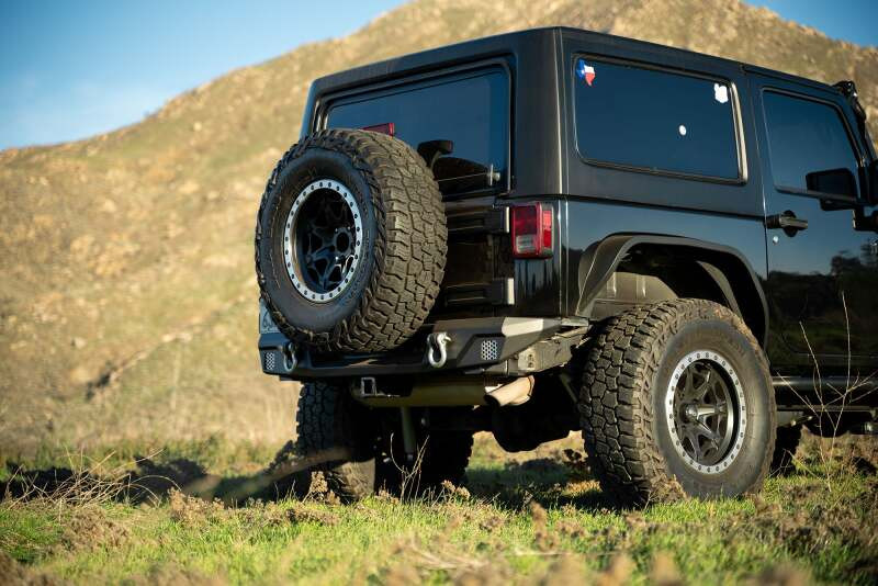 DV8 Offroad 07-18 Jeep Warngler JK Mid-Width Rear Bumper - RBJK-12 Photo - out of package