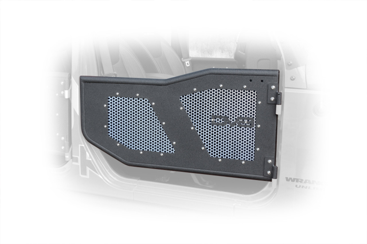 DV8 Offroad Aluminum Mesh Inserts For Front JK Rock Doors - RDSTTB-FMS