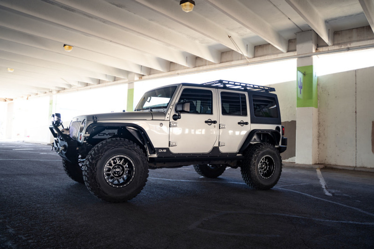 DV8 Offroad 07-18 Jeep Wrangler JK Short Roof Rack - RRJK-04