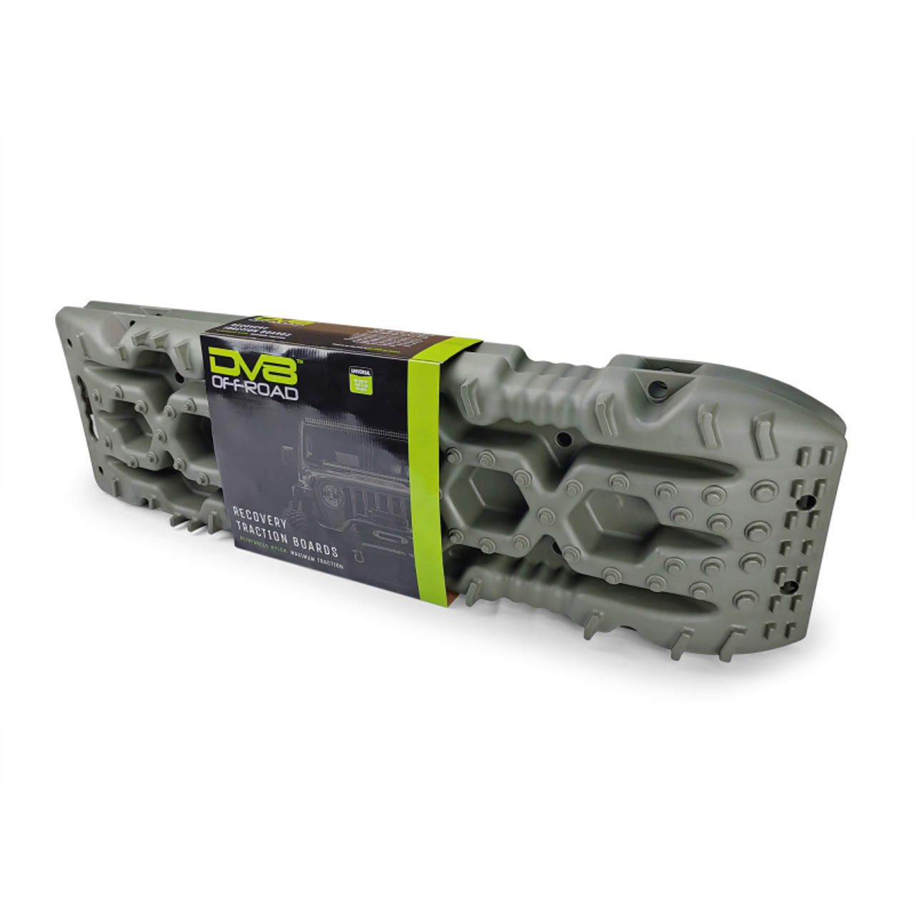 DV8 Offroad Recovery Traction Boards w/ Carry Bag - Olive - RTB1-01OL