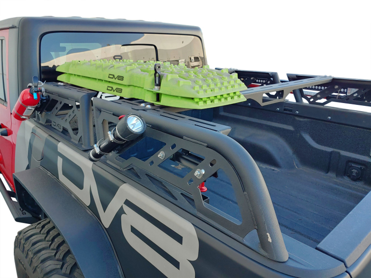 DV8 Offroad Recovery Traction Boards w/ Carry Bag - Olive - RTB1-01OL