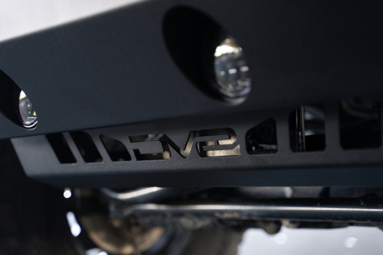 DV8 Offroad 18-23 Jeep Wrangler JL/JT Front Bumper Sway-Bar Disconnect Motor Skid Plate - SPJL-02