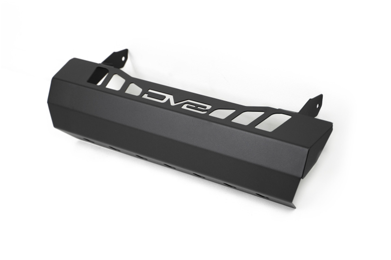 DV8 Offroad 18-23 Jeep Wrangler JL/JT Front Bumper Sway-Bar Disconnect Motor Skid Plate - SPJL-02