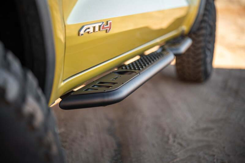 DV8 Offroad 23-24 Chevy Colorado OE Plus Side Steps - Black Steel - SRCS3-01 Photo - out of package