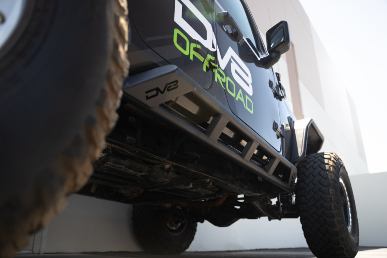 DV8 Offroad 18-23 Jeep Wrangler JL 4 Door FS-15 Series Rock Sliders - SRJL-07