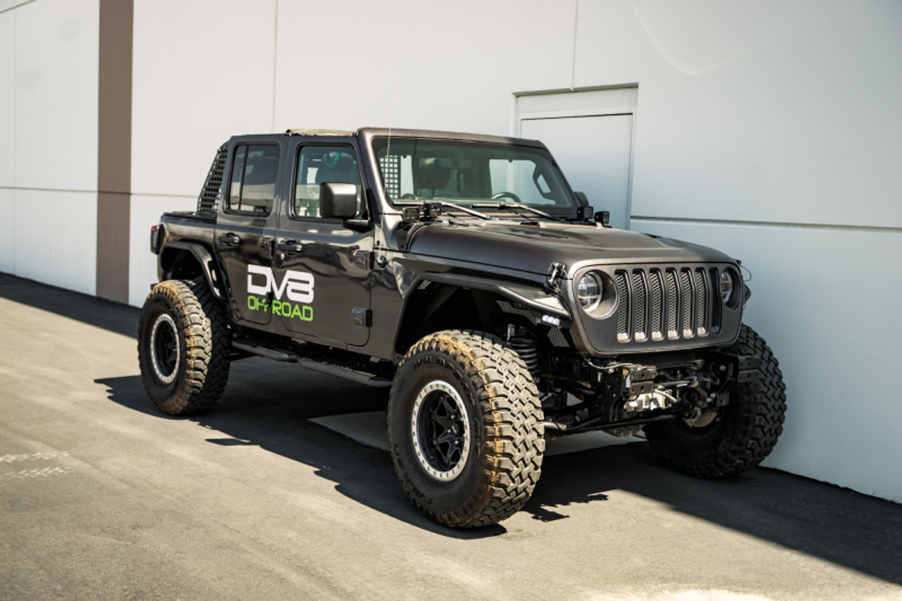 DV8 Offroad 18-23 Jeep Wrangler JL 4 Door Body/Pinch Weld Mounted Step - SRJL-08