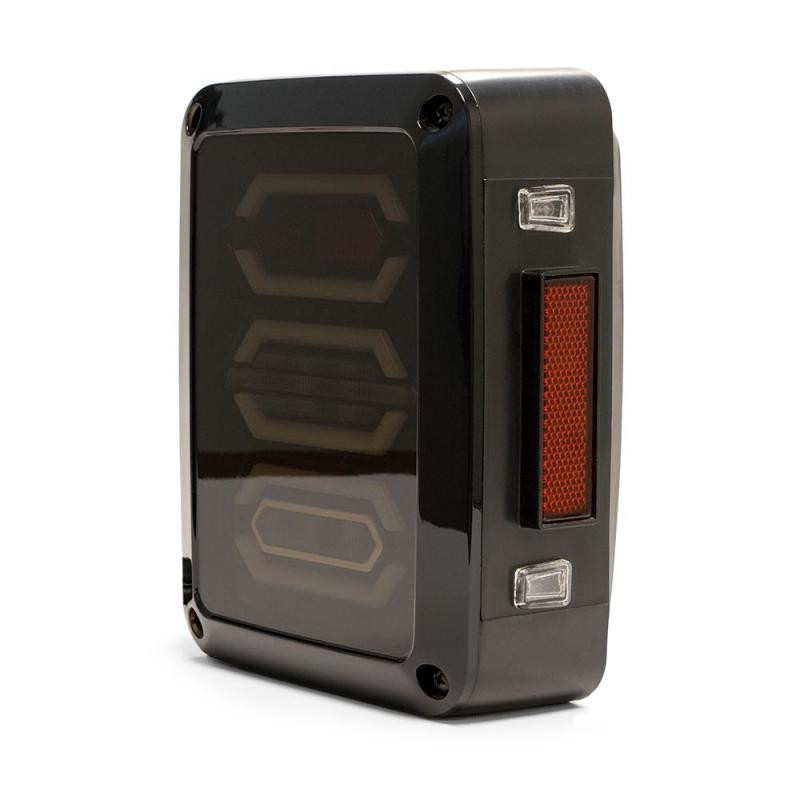 DV8 Offroad 07-18 Jeep Wrangler JK Octagon LED Tail Light - TLJK-02