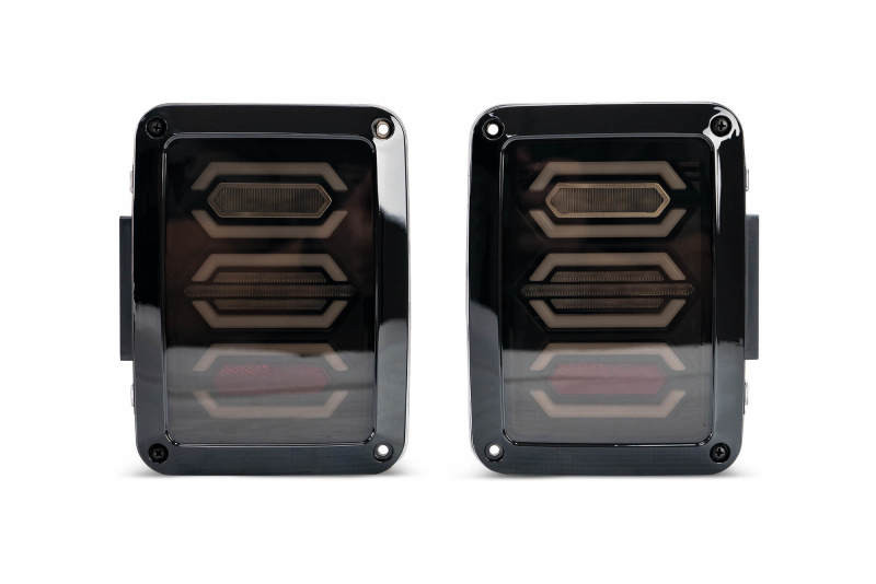DV8 Offroad 07-18 Jeep Wrangler JK Octagon LED Tail Light - TLJK-02