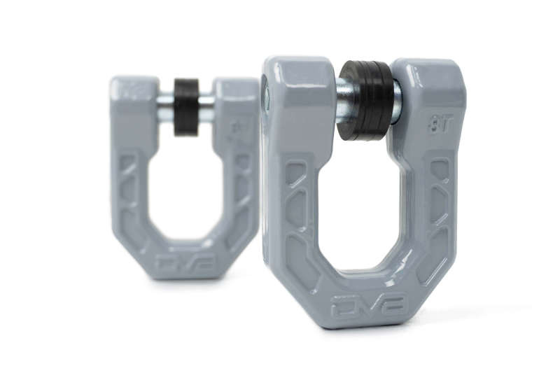 DV8 Offroad Elite Series D-Ring Shackles - Pair (Gray) - UNSK-01GR