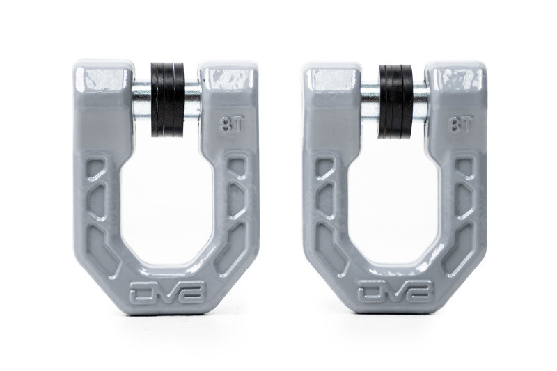 DV8 Offroad Elite Series D-Ring Shackles - Pair (Gray) - UNSK-01GR