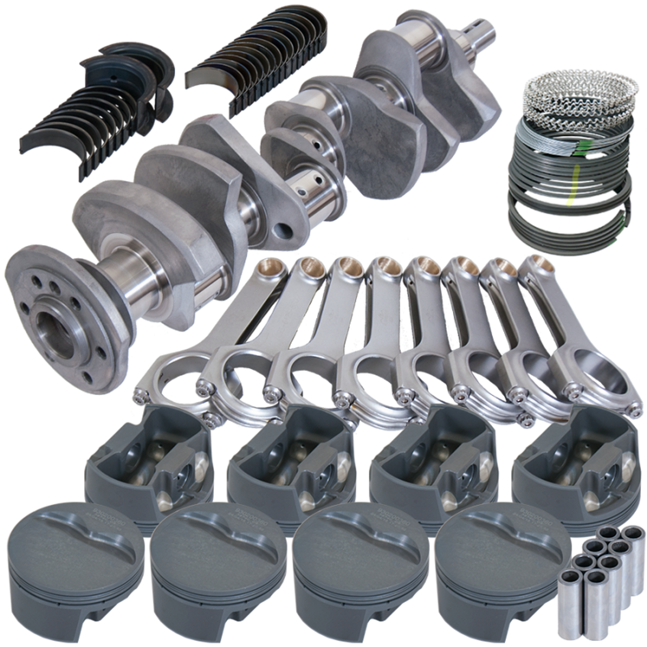 Eagle Chevy 327 SJ 3.250in Crank 2.300in Mains 6.125in H-Beam 4.040in Pistons Rotating Assembly - 10913040
