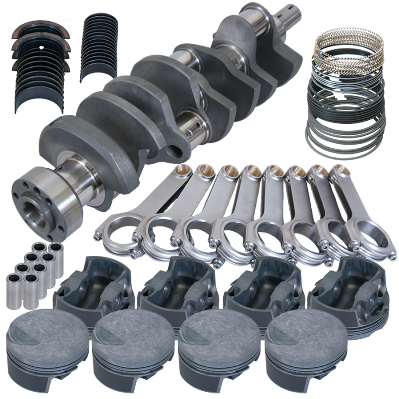 Eagle Chevy 454 4.250in Crank 6.385in H-Beam -3cc Flat Top 4.310in Pistons Rotating Assembly - 11111060