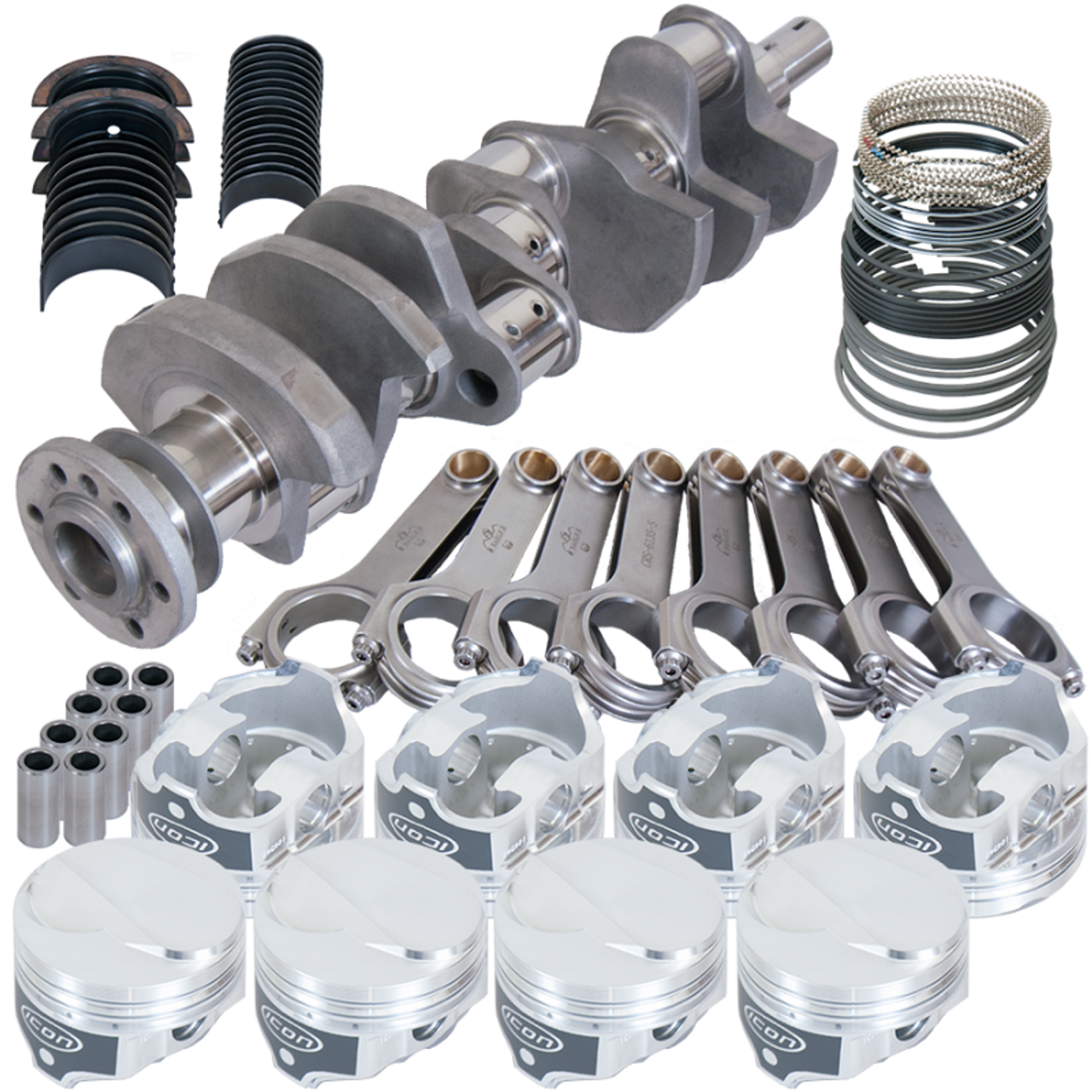 Eagle Chevy 454 4.000in Crank 6.135in H-Beam 18cc Closed Chamber 4.350in Pistons Rotating Assembly - 11322100