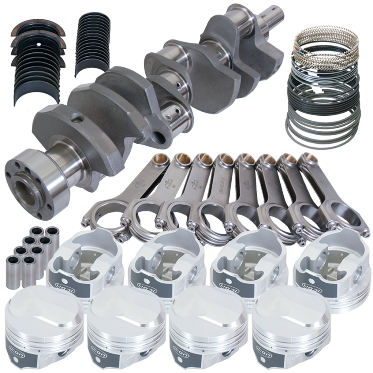 Eagle Chevy 454 1Pc 4.000in Crank 6.135in H-Beam 38cc Dome 4.310in Pistons Rotating Assembly - 11325L060