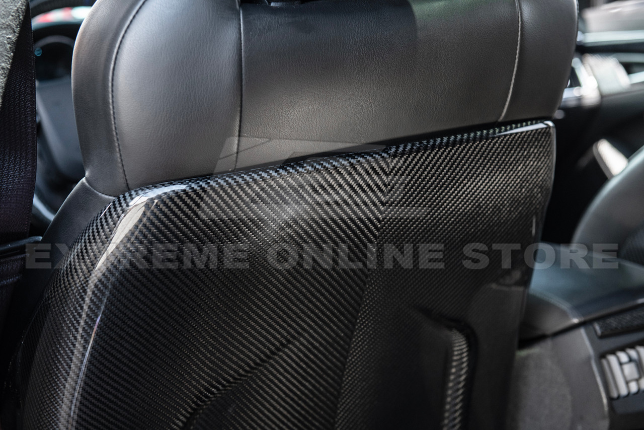 EOS Seat Back Cover Pair - Carbon Fiber - 09-15 CTS-V (VENT-960-BKCF)