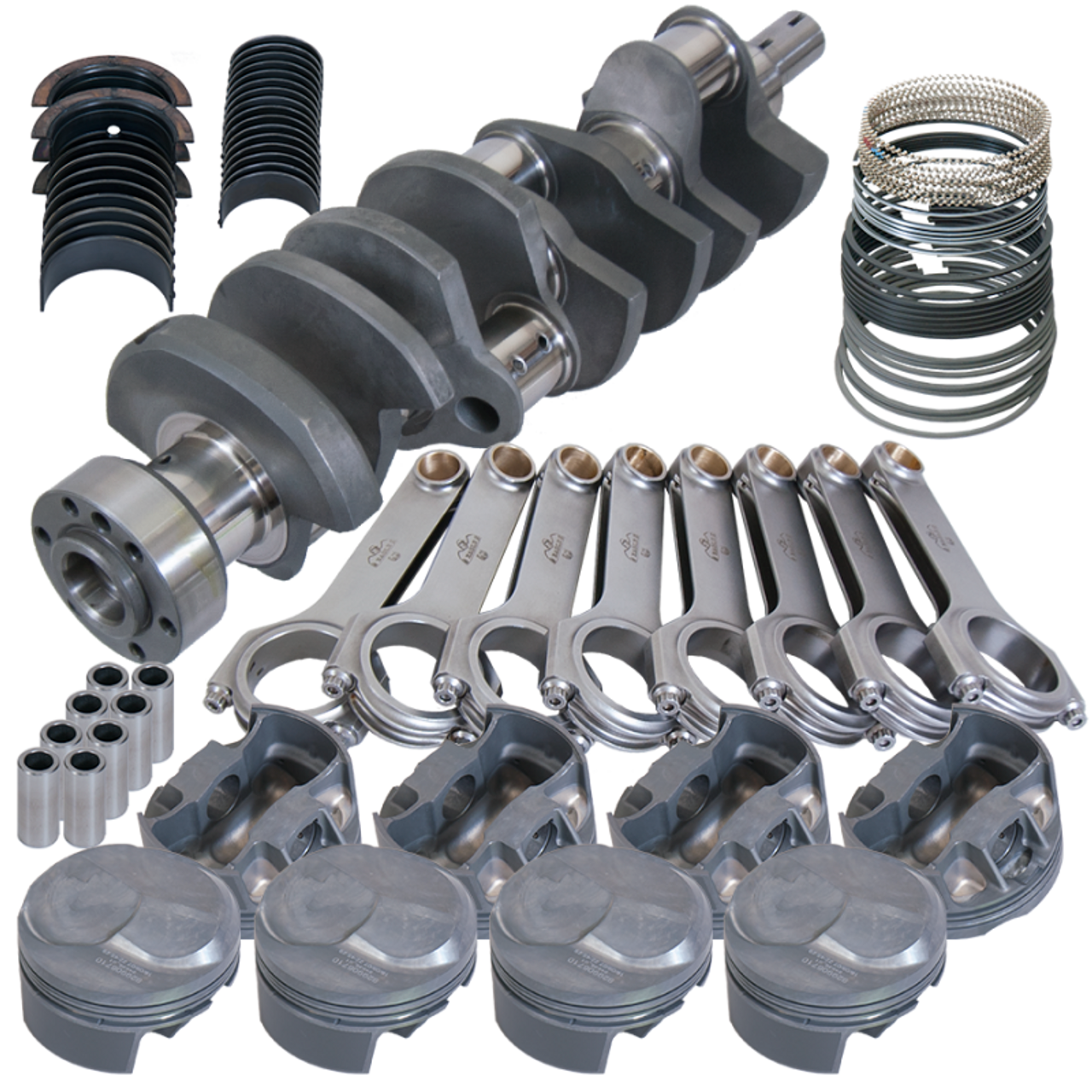 Eagle Chevy Tall 454 1Pc 4.250in Crank 6.800in H-Beam 43cc Dome 4.280in Pistons Rotating Assembly - 11813030