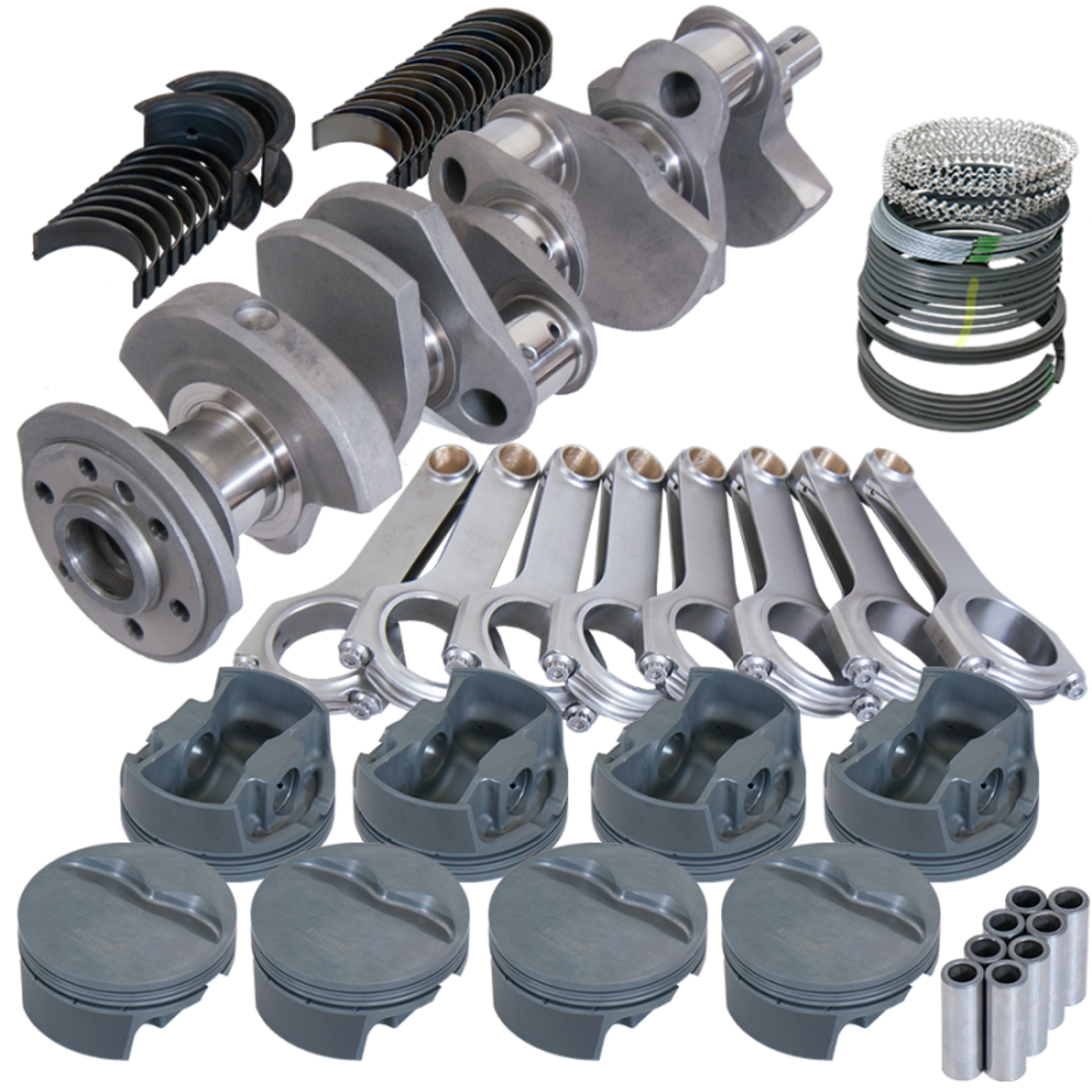 Eagle Chevy 350 3.875in Crank 6.000in H-Beam Stroker Rods -5cc 4.040in Pistons Rotating Assembly - 12013040