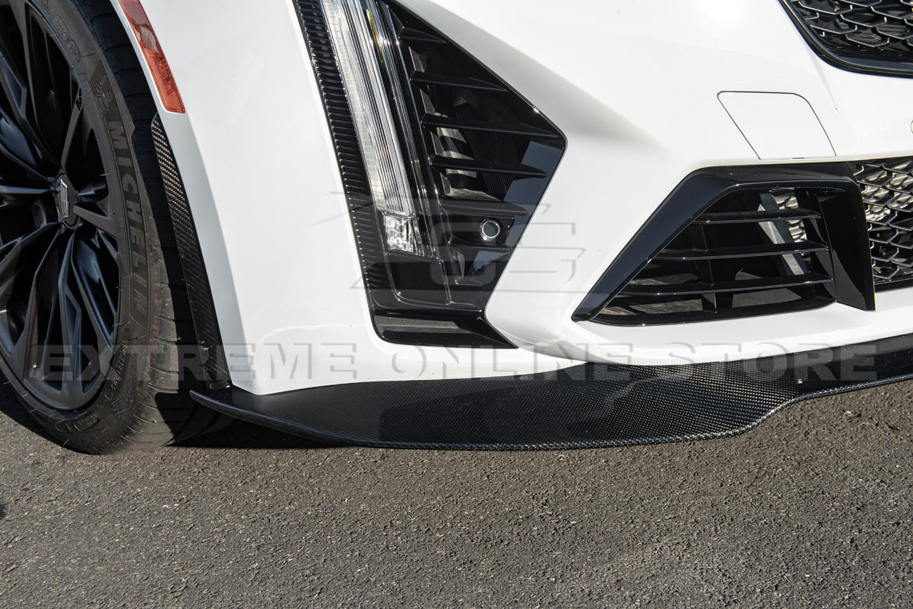 EOS Carbon Fiber Extended Front Splitter - Cadillac CT5-V Blackwing