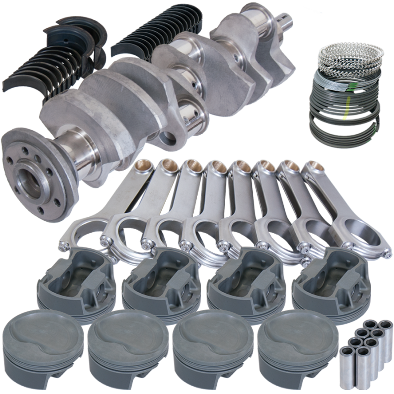 Eagle Chevy 400 3.875in Crank 6.000in H-Beam Stroker Rods -22cc 4.125in Pistons Rotating Assembly - 12147000