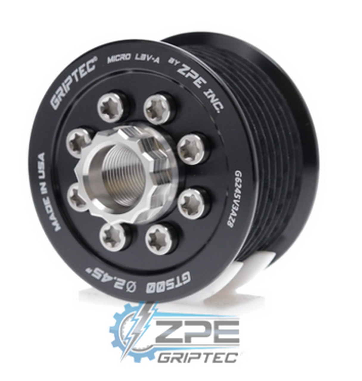 Griptec 2.45 Upper Supercharger Pulley - 2020+ Mustang GT500