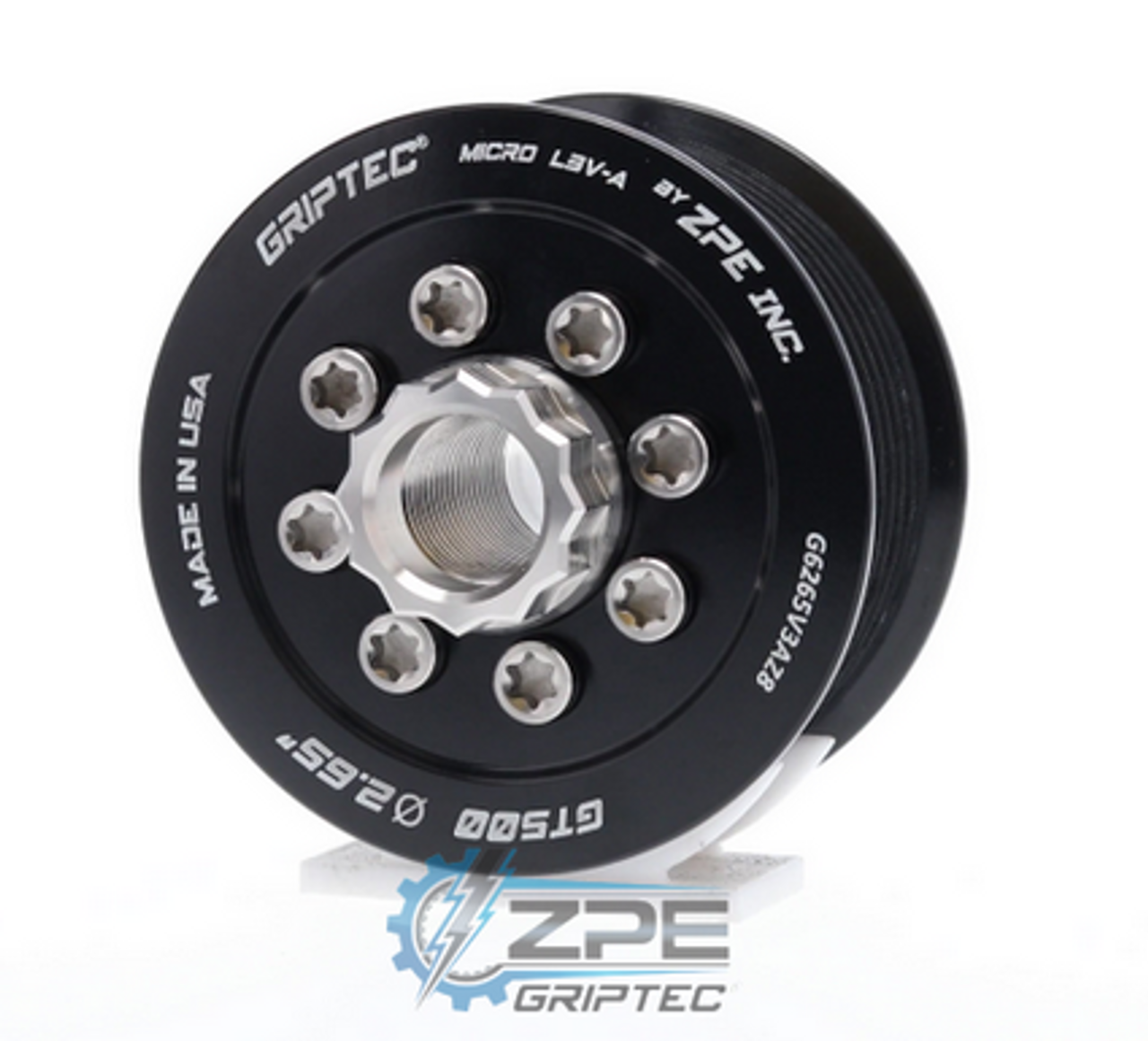 Griptec 2.65 Upper Supercharger Pulley - 2020+ Mustang GT500