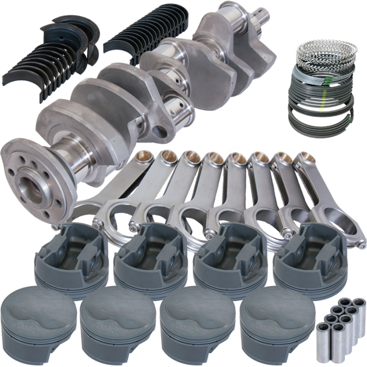 Eagle Chevy 400 3.750in Crank 6.000in H-Beam -5cc Flat Top 4.125in Pistons Rotating Assembly - 12503000