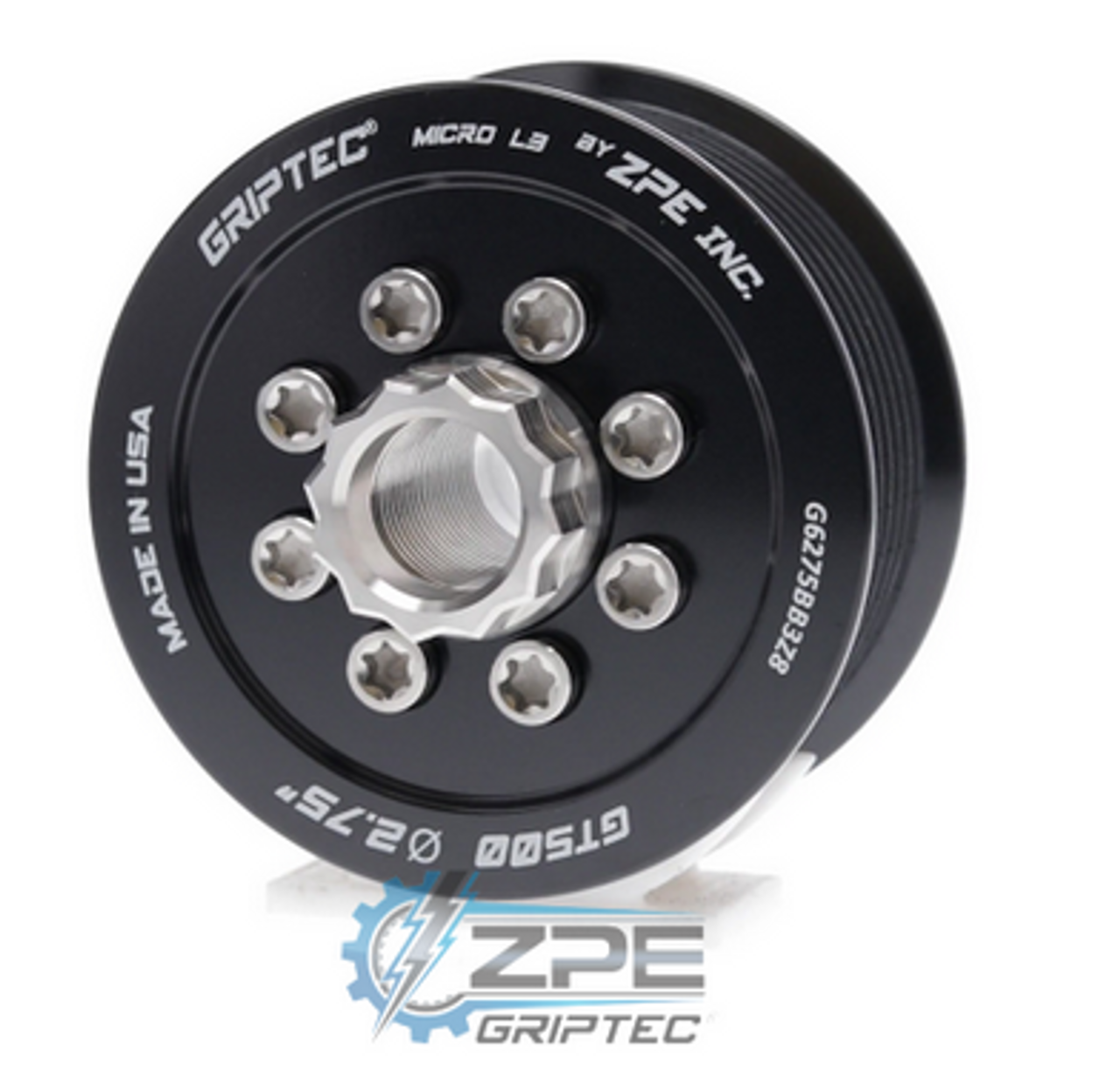 Griptec 2.80 Upper Supercharger Pulley - 2020+ Mustang GT500