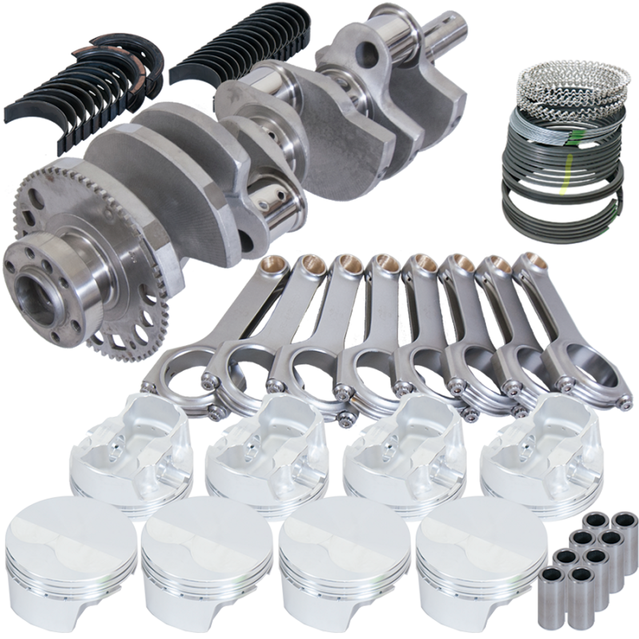Eagle Chevy LS7 4.125in Crank 58 Tth Reluctor 6.125in H-Beam -5cc 4.130in Pistons Rotating Assembly - 128254130