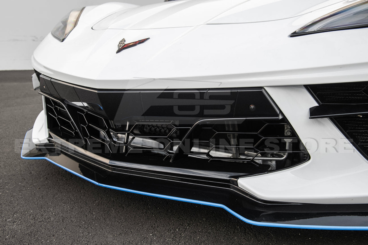 EOS Front Lower Grille Insert Cover Z06 Style - Carbon Flash - C8 Corvette