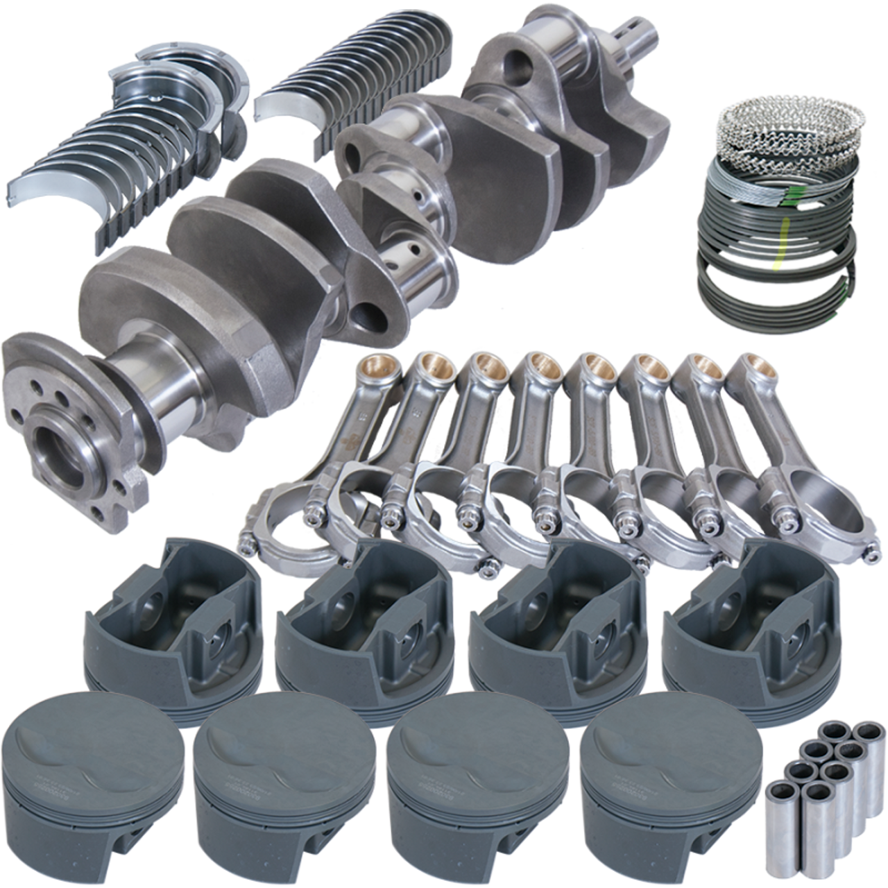 Eagle Chevy 400 3.750in Crank 5.700in I-Beam Rods -5cc Flat Top 4.125in Pistons Rotating Assembly - 13114000