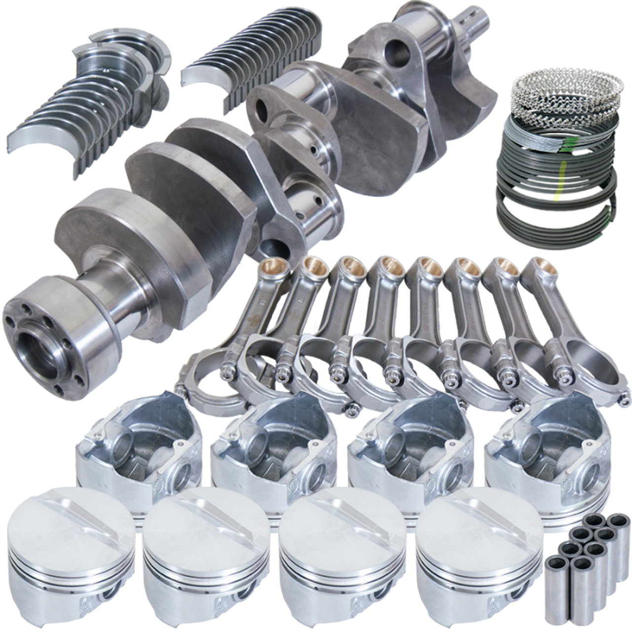 Eagle Chevy LT1350 1Pc 3.750in Crank 5.700in I-Beam Rods -7cc 4.040in Pistons Rotating Assembly - 13555L040
