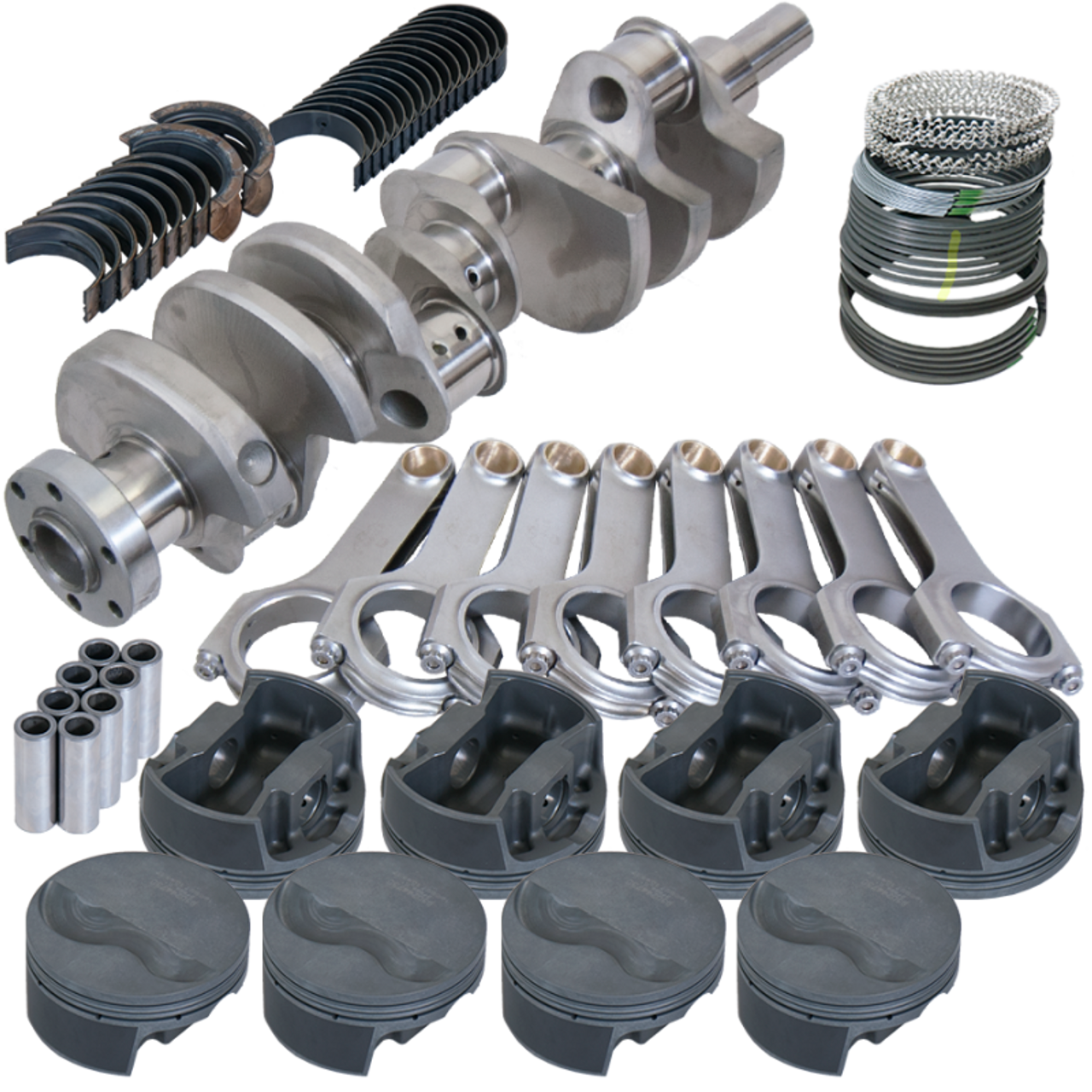 Eagle Ford 289/302 3.400in Crank 5.400in H-Beam -6cc Flat Top 4.155in Pistons Rotating Assembly - 14003155