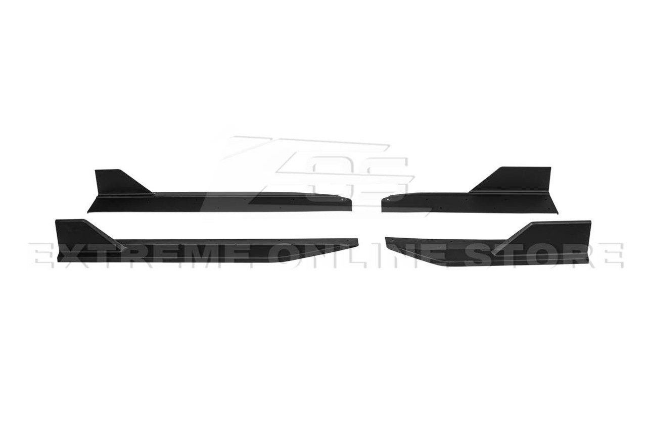 EOS Side Skirt Extensions - Matte Black - 2024+ Mustang GT S650