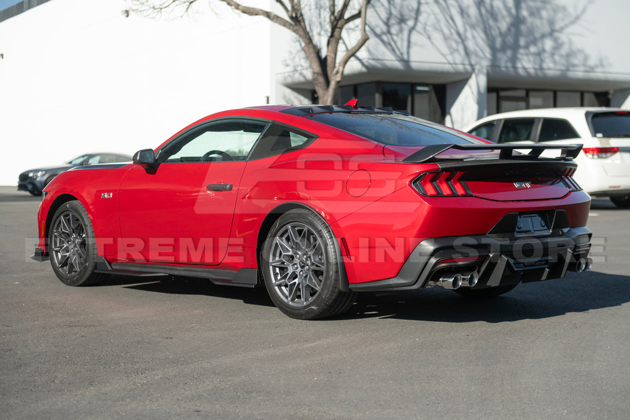 EOS Side Skirt Extensions - Matte Black - 2024+ Mustang GT S650