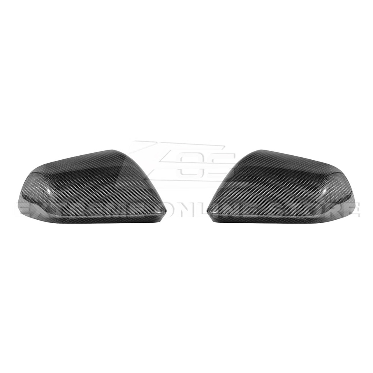 EOS Carbon Fiber Mirror Covers w/o Turn Signals - 15-23 Ford Mustang
