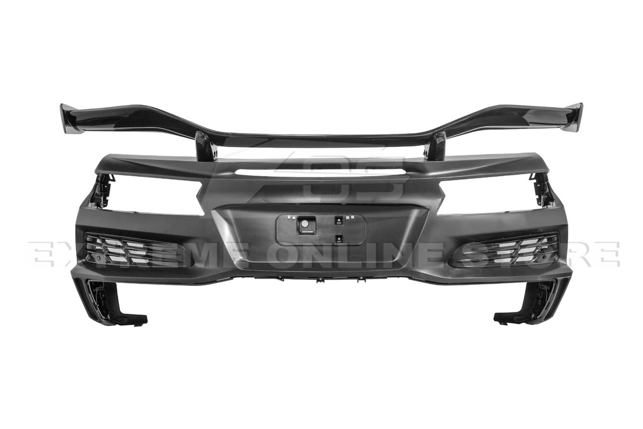 EOS Z06 Conversion Rear Bumper & Spoiler - C8 Corvette Stingray (RBP-C8Z06-20UP_SPOILER-996-V2-ALUMINUM)