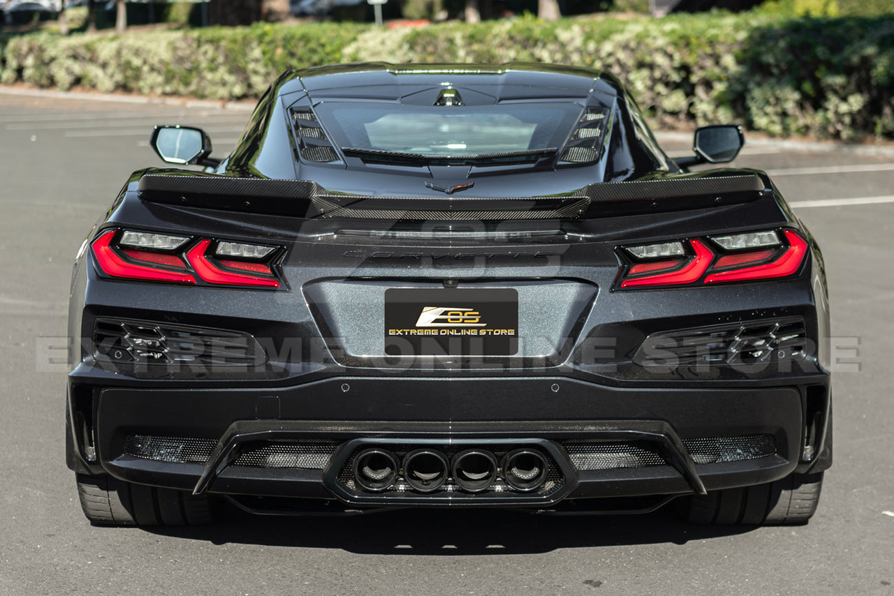 EOS Rear Wickerbill Center Section Spoiler - Carbon Fiber - C8 Corvette Z06