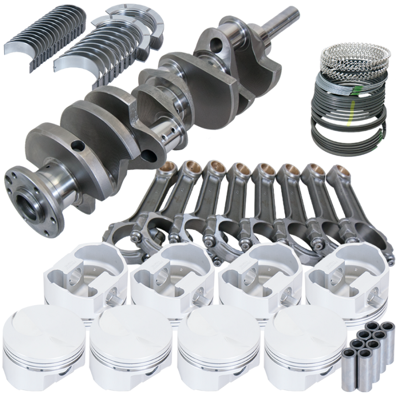 Eagle Ford 429/460 4.140in Crank 6.800in I-Beam Rods -3cc Flat Top 4.440in Pistons Rotating Assembly - 15102080