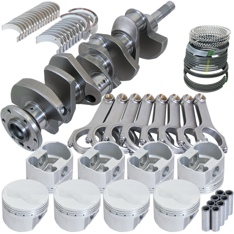 Eagle Ford FE 3.980in Crank 6.490in H-Beam -5cc Flat Top 4.080in Pistons Rotating Assembly - 157094080