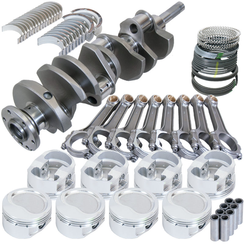Eagle Ford FE 4.250in Crank 6.700in I-Beam Rods -17cc Inv Dome 4.080in Pistons Rotating Assembly - 158034080