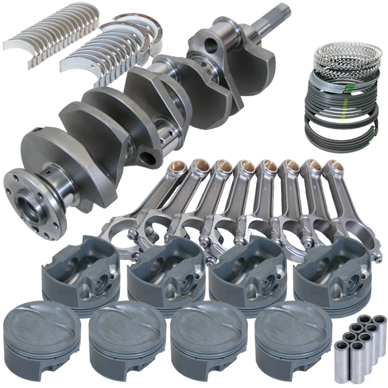 Eagle Ford FE 4.125in Crank 6.700in I-Beam Rods -26cc Inv Dome 4.080in Pistons Rotating Assembly - 158104080