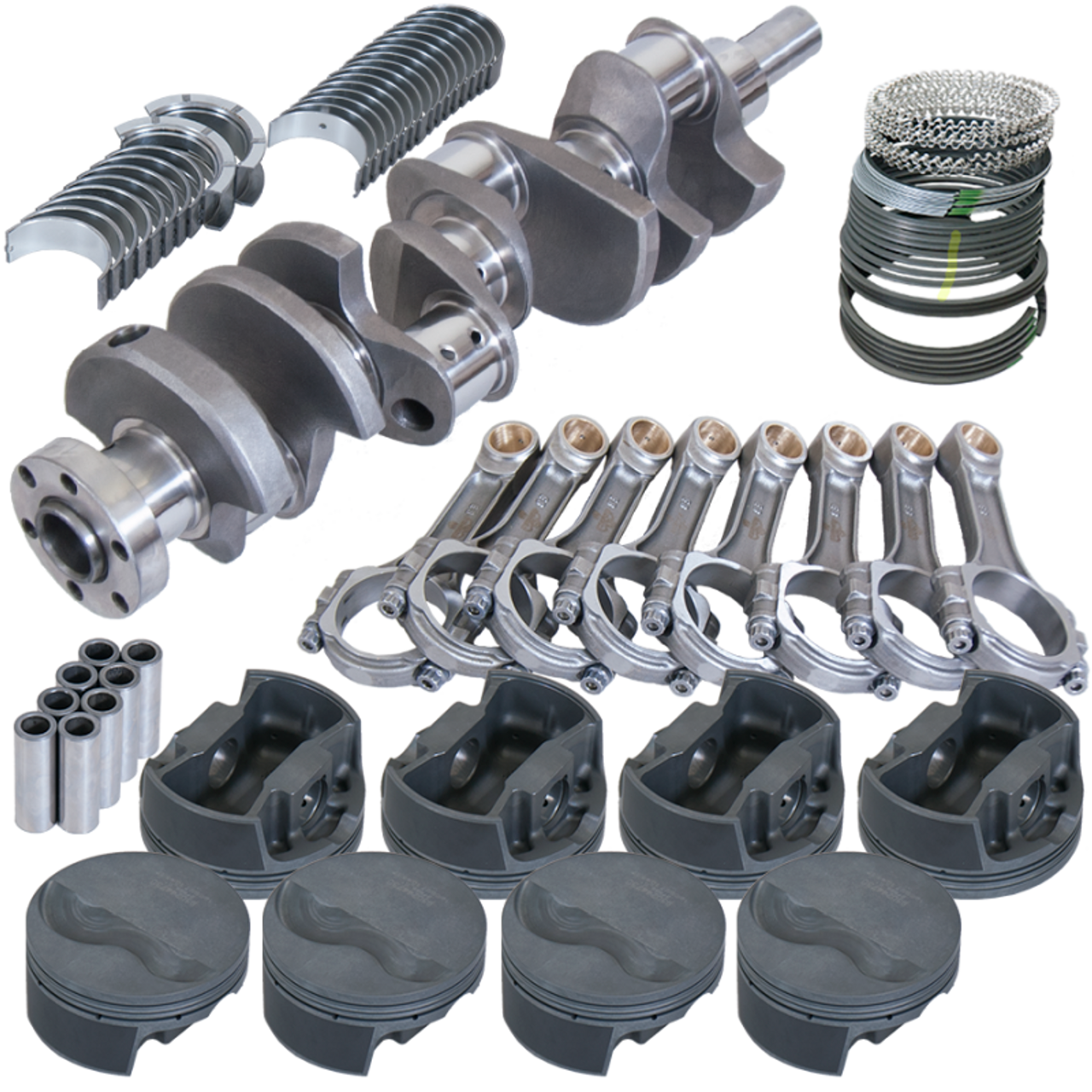 Eagle Ford 289/302 3.400in Crank 5.400in I-Beam Rods -6cc Flat Top 4.125in Pistons Rotating Assembly - 16003125