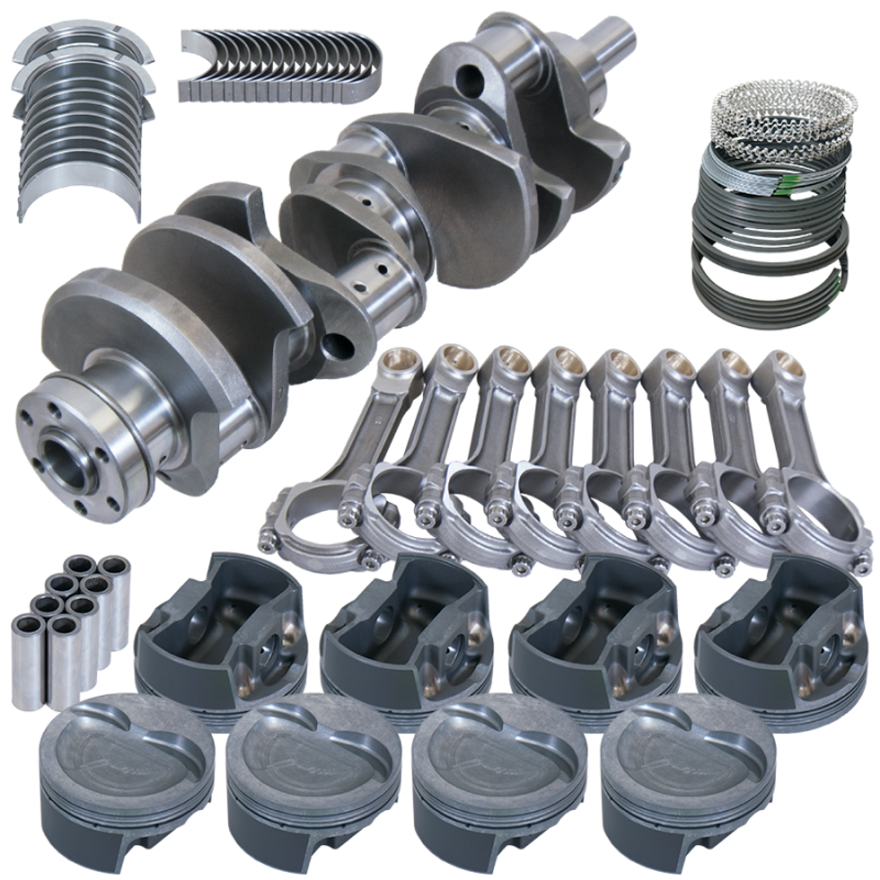 Eagle Ford 351W 4.000in Crank 6.250in I-Beam Rods -26cc Inv Dome 4.030in Pistons Rotating Assembly - 16123030