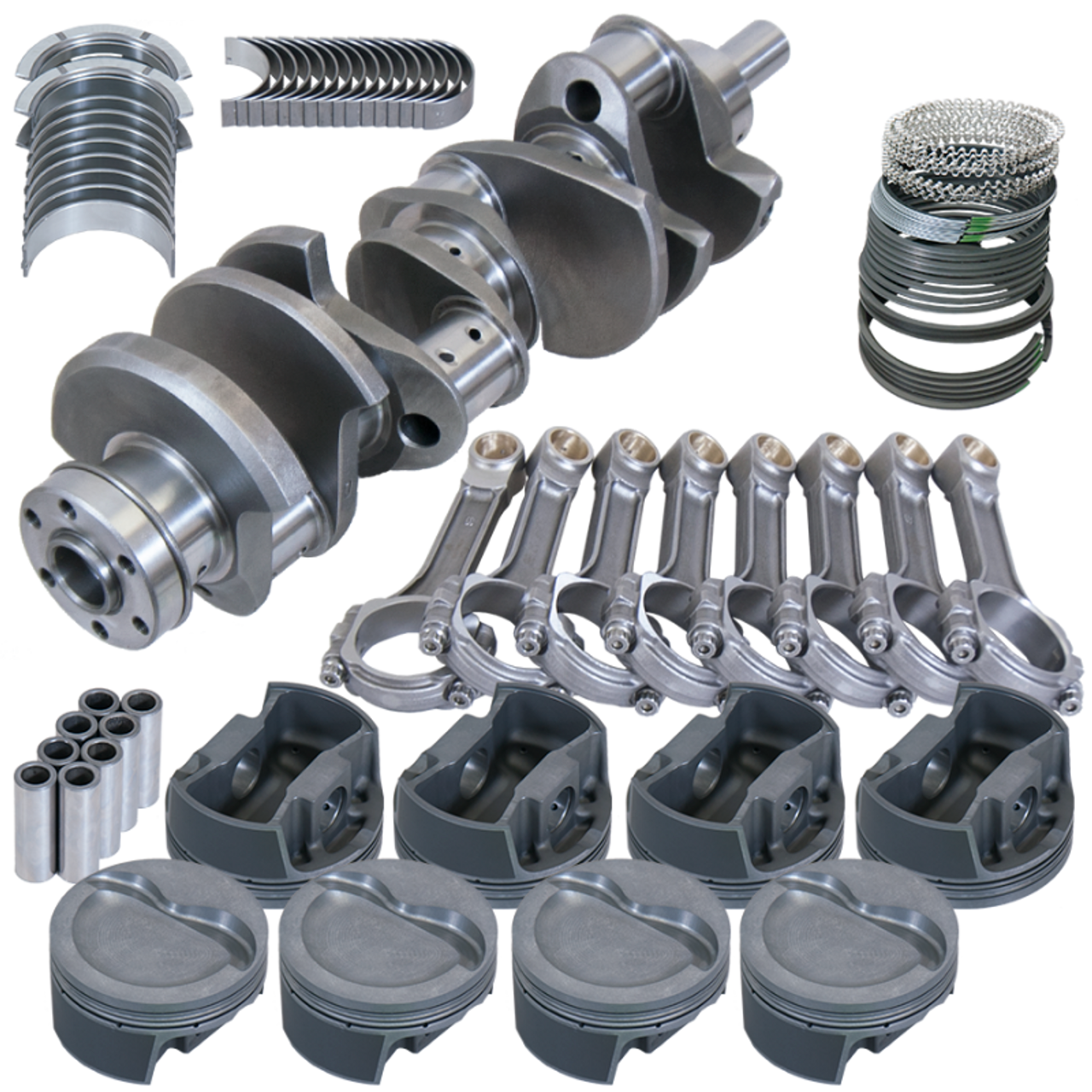Eagle Ford 351W 4.000in Crank 6.250in I-Beam Rods -20cc Inv Dome 4.040in Pistons Rotating Assembly - 16129040