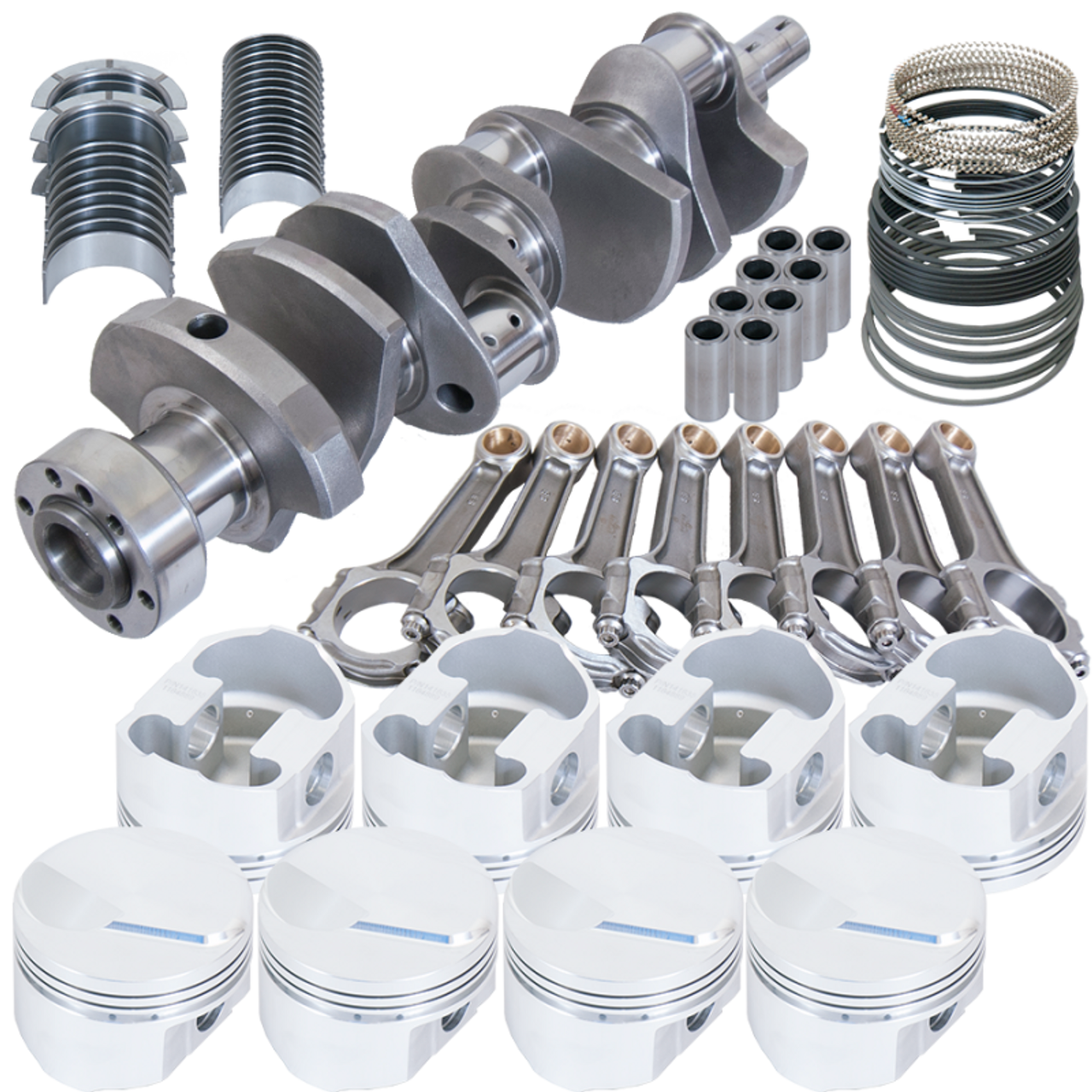 Eagle Chevy 454 1Pc Closed 4.000in Crank 6.135in I-Beam Rods 4.280in Pistons Rotating Assembly - 18001L030