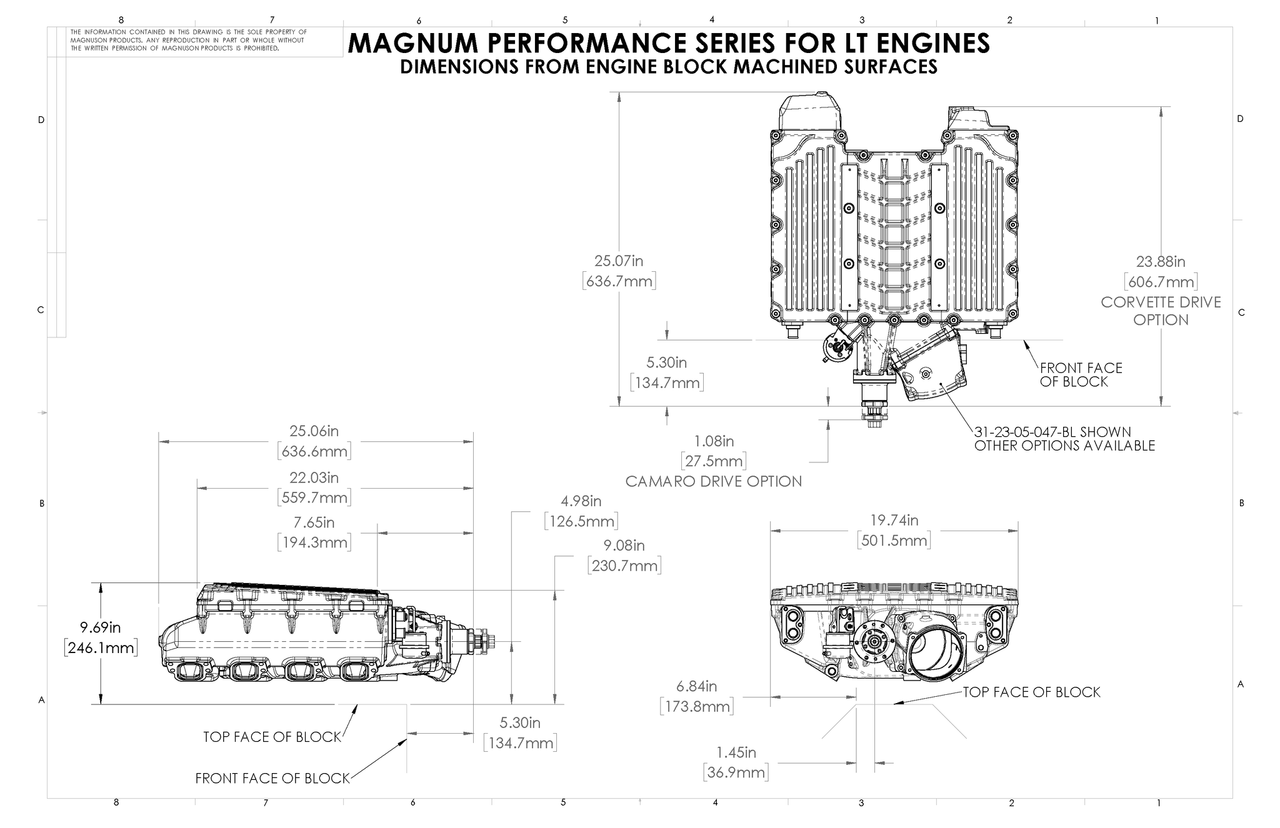 Magnuson TVS2650R Magnum Supercharger Kit - 15-19 Corvette Z06 LT4 (01-26-62-174-BL)