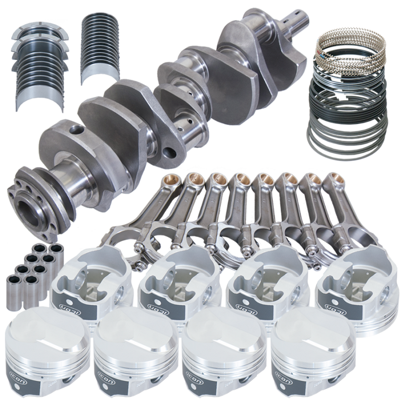 Eagle Chevy 454 4.000in Crank 6.135in I-Beam Rods 38cc Dome 4.280in Pistons Rotating Assembly - 18325030