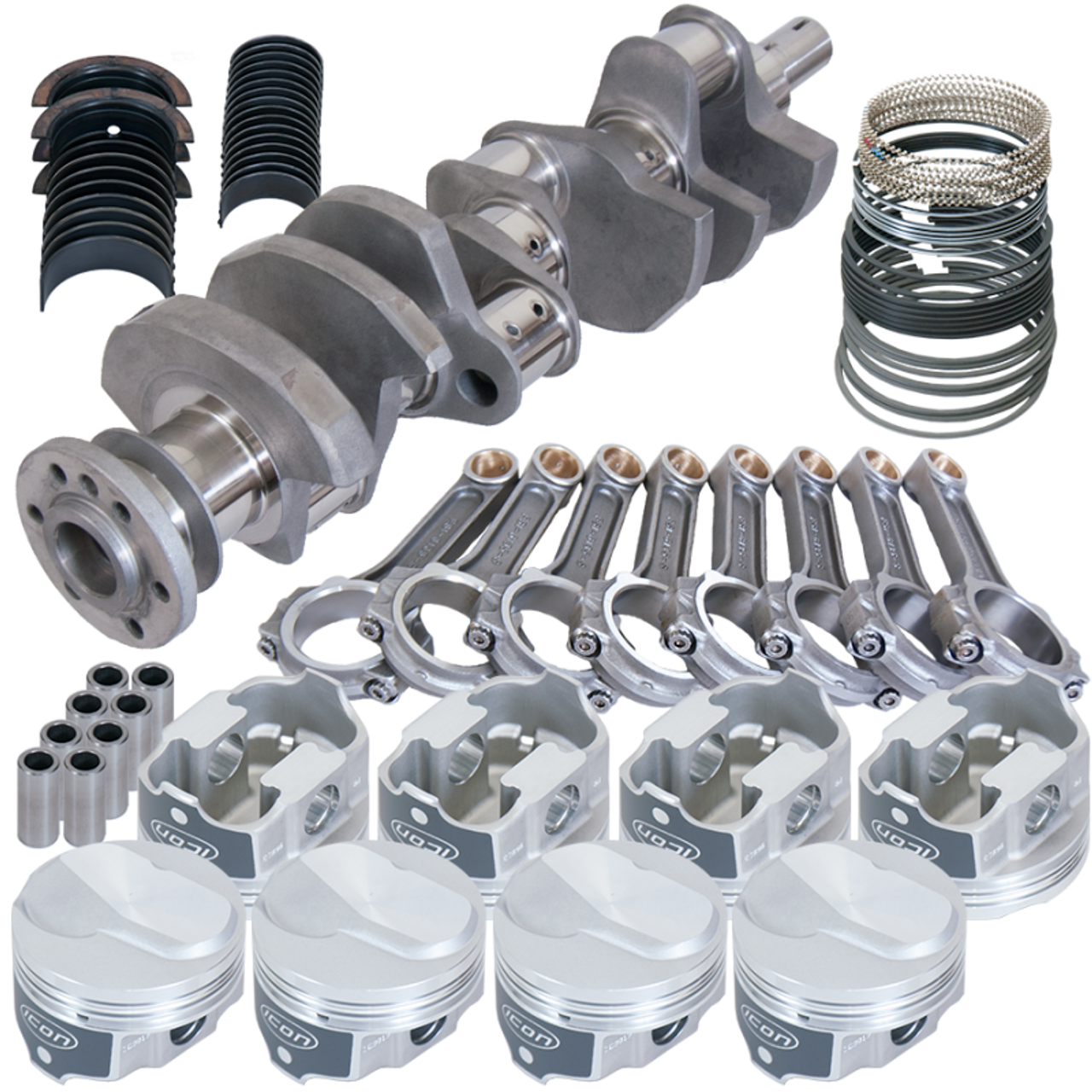 Eagle Chevy 454 4.000in Crank 6.135in I-Beam Rods Closed Chamber 4.280in Pistons Rotating Assembly - 18420030