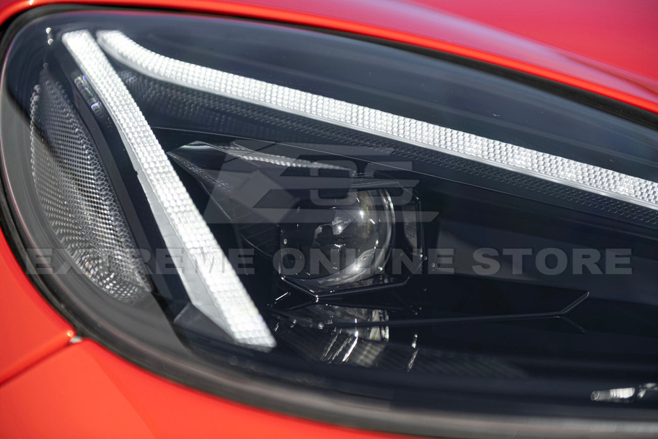 EOS C8 Style Headlights - Smoked Tinted Lens - 05-13 C6 Corvette Base / GS / Z06 / ZR1
