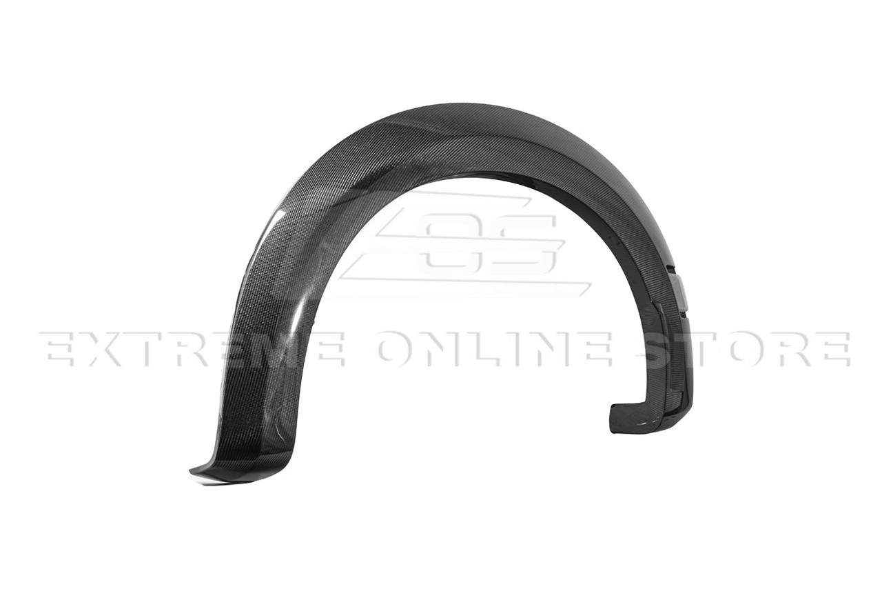 EOS Carbon Fiber Fender Flares - Front - 2021+ Gen 3 Ford Raptor (FF-846-BKCF-FRONT)